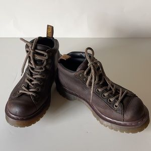 Dr. Martens Brown Leather Lace Up Boots. Size 8 US